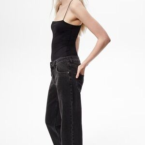 H&M Women's Black Straight Leg Jeans